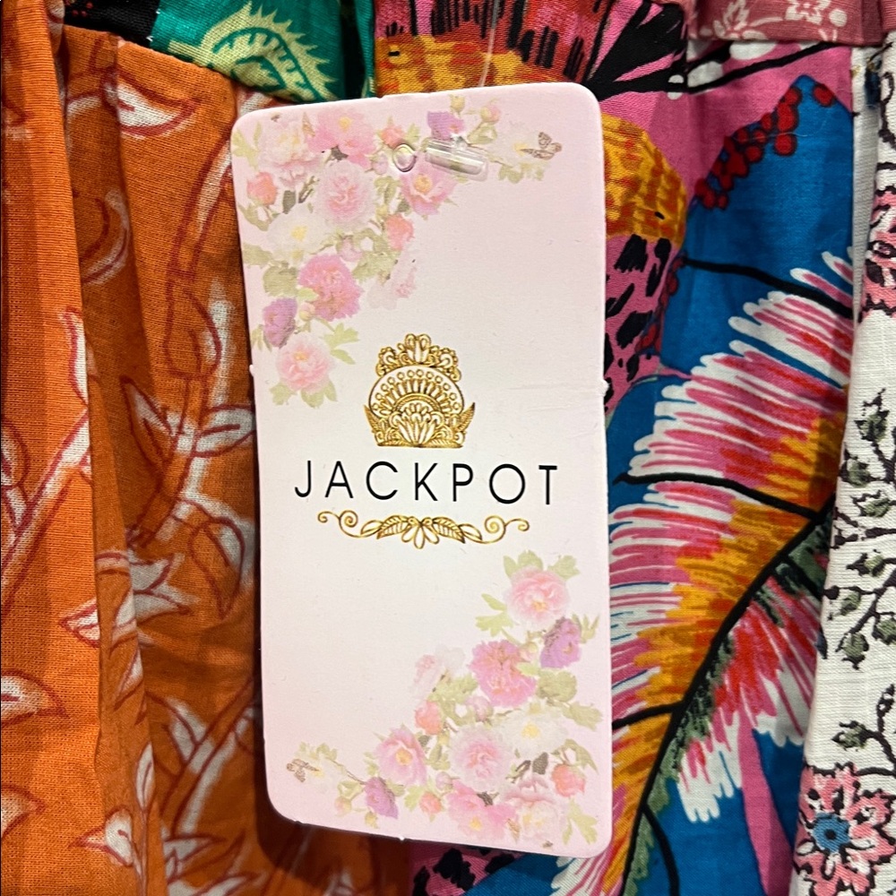 Jack by BB Dakota Multicolor Patchwork Drawstring… - image 2